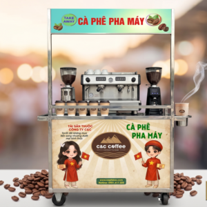 XE ĐẨY QUẦY KÊ  INOX CAO CẤP -1M