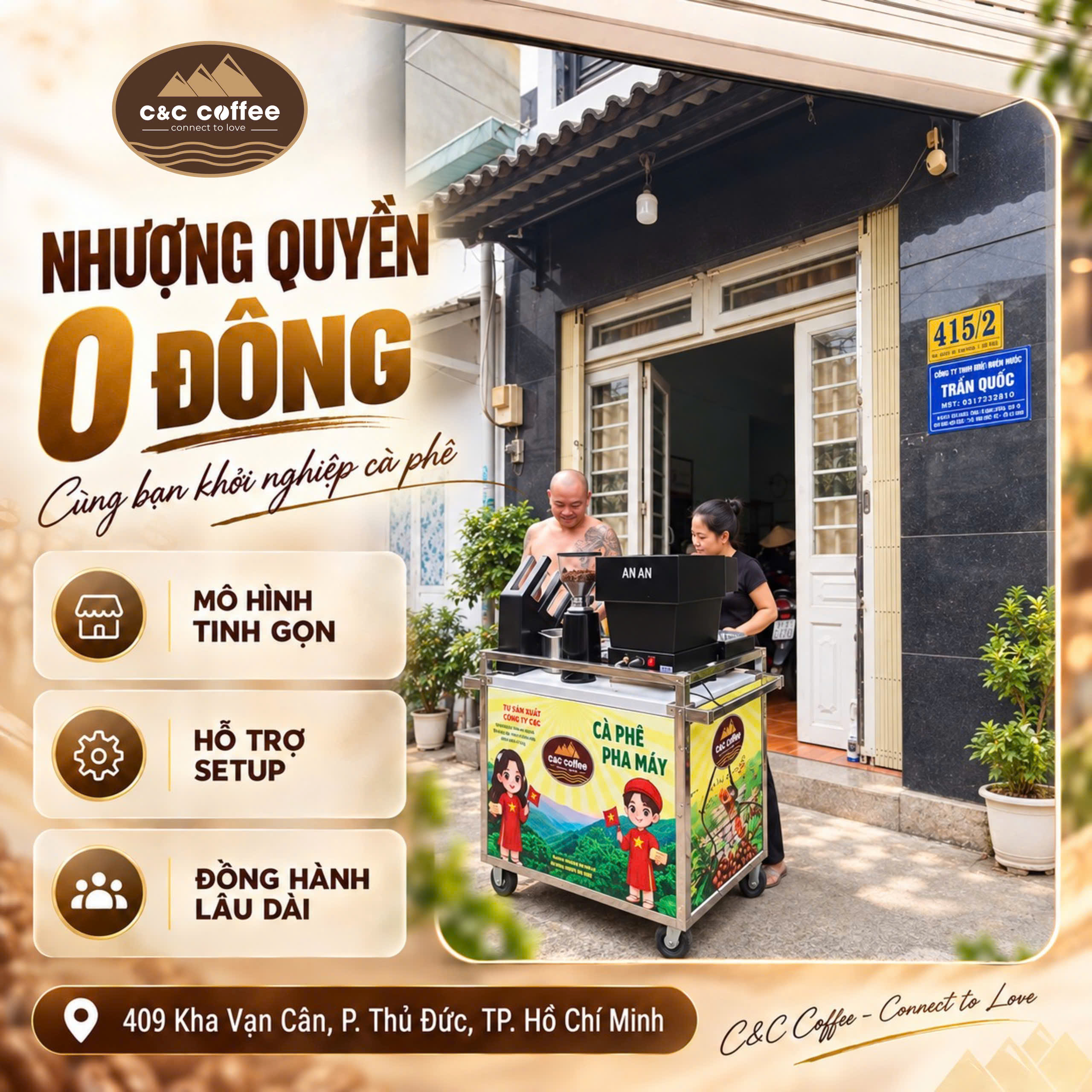 C&C Coffee có mặt tại 409 Kha Vạn Cân, Thủ Đức